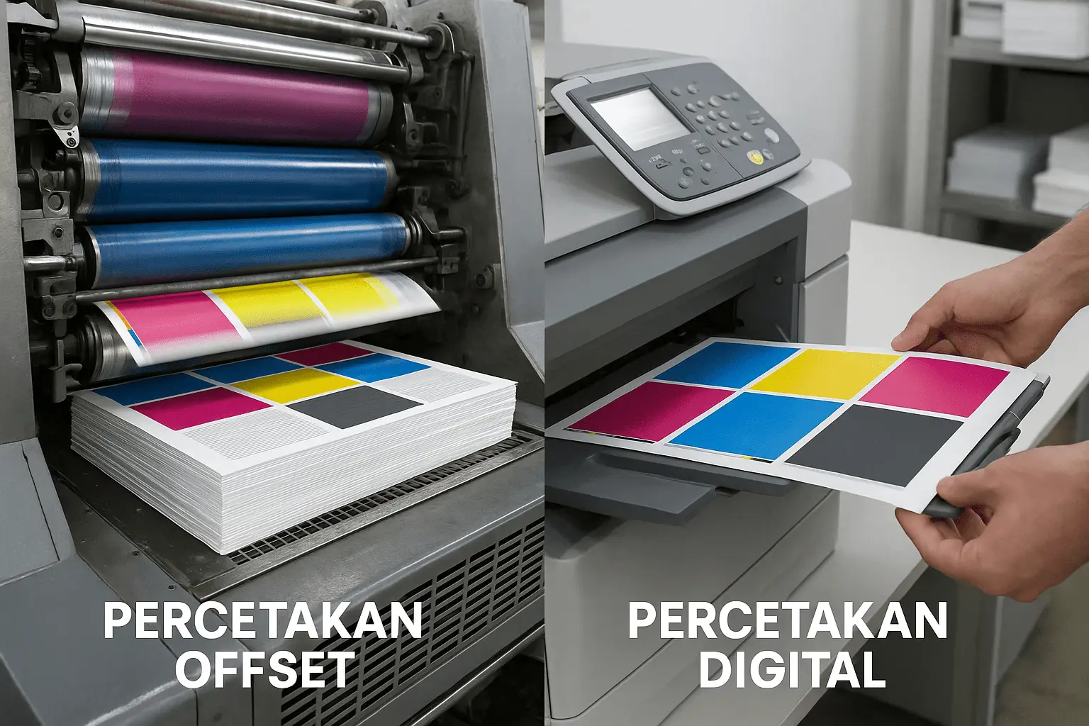 Perbandingan percetakan offset dan percetakan digital